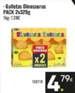 Family Cash Galletas Dinosaurus oferta