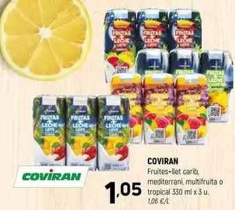 Coviran Coviran - fruites+llet carib oferta
