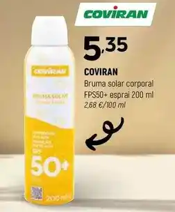 Coviran Coviran - bruma solar corporal fps50+ esprai oferta