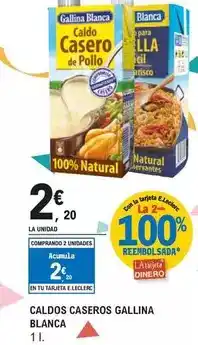 E.Leclerc Gallina blanca - caldos caseros oferta