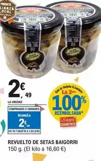 E.Leclerc Baigorri - revuelto de setas oferta