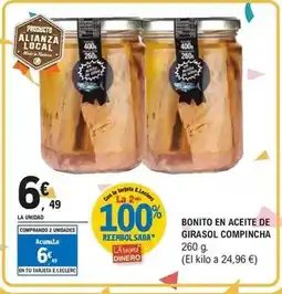 E.Leclerc Compincha - bonito en aceite de girasol oferta