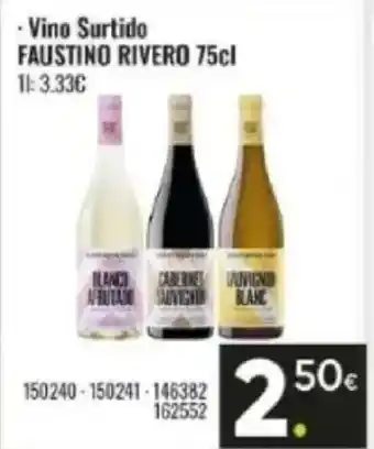 Family Cash FAUSTINO RIVERO Vino Surtido oferta