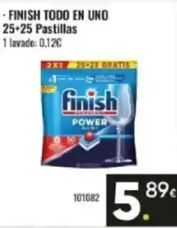 Family Cash FINISH TODO EN UNO 25+25 Pastillas oferta