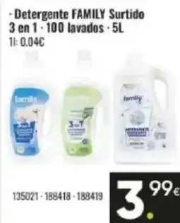 Family Cash FAMILY Detergente Surtido 3 en 1 oferta