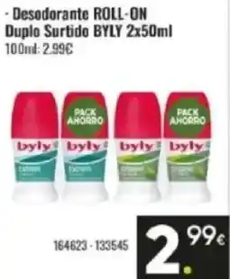 Family Cash BYLY Desodorante roll-on duplo surtido oferta