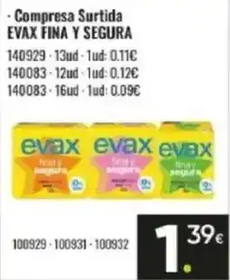Family Cash EVAX Compresa surtida fina y segura oferta