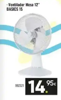 Family Cash Ventilador mesa 12" basics 15 oferta