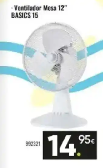 Family Cash Ventilador mesa 12" basics 15 oferta