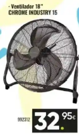 Family Cash Ventilador 18" chrome industry 15 oferta