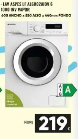 Family Cash Lav aspes lf al6002aidv 6 1000 inv vapor oferta
