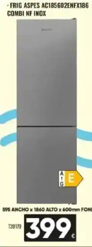 Family Cash Frig aspes ac185602enfx186 combi nf inox oferta