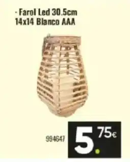 Family Cash Farol Led 30.5cm 14x14 Blanco AAA oferta