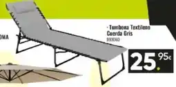 Family Cash Tumbona Textileno Cuerda Gris oferta