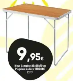 Family Cash Mesa camping 80x60x70cm plegable madera verdoor oferta