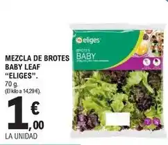 E.Leclerc Eliges - mezcla de brotes baby leaf oferta