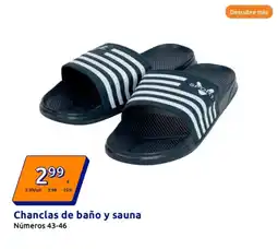 Action Chanclas de baño y sauna oferta