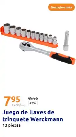 Action WERCKMANN Juego de llaves de trinquete oferta