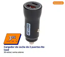 Action RE-LOAD Cargador de coche de 2 puertos oferta