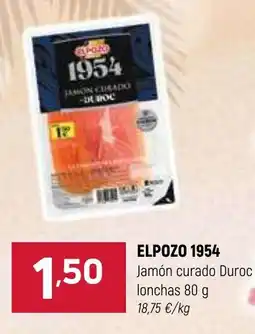 Coviran ELPOZO 1954 Jamón curado Duroc lonchas oferta