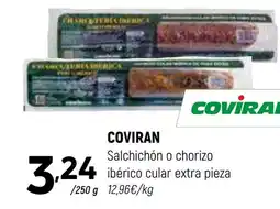Coviran COVIRAN Salchichón o chorizo ibérico cular extra pieza oferta