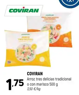 Coviran COVIRAN Arroz tres delicias tradicional o con marisco oferta