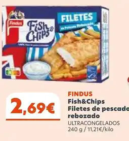 Coviran FINDUS Fish&Chips Filetes de pescado rebozado oferta