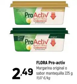 Coviran FLORA Pro-activ Margarina original o sabor mantequilla oferta