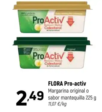 Coviran FLORA Pro-activ Margarina original o sabor mantequilla oferta