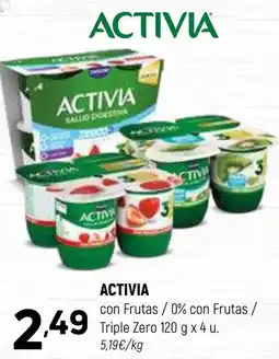 Coviran ACTIVIA con Frutas / 0% con Frutas / Triple Zero oferta