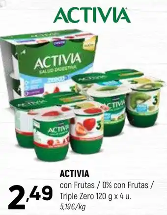 Coviran ACTIVIA con Frutas / 0% con Frutas / Triple Zero oferta