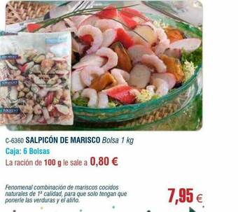 Abordo Salpicón De Marisco oferta