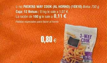Abordo Patatas Way Cook (al Horno) oferta