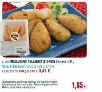 Abordo Mejillones Rellenos (tigres) oferta
