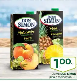 Supermercados Dani DON SIMO Zumo piña o melocotón oferta