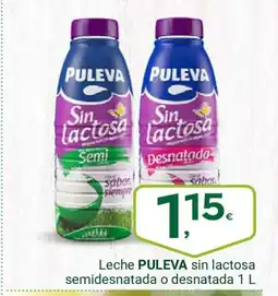 Supermercados Dani PULEVA Leche sin lactosa semidesnatada o desnatada oferta