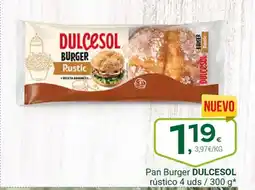 Supermercados Dani DULCESOL Pan Burger rústico oferta