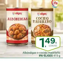 Supermercados Dani IFA-ELIGES Albóndigas o cocido madrileño oferta
