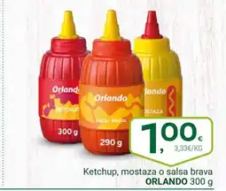 Supermercados Dani ORLANDO Ketchup, mostaza o salsa brava oferta