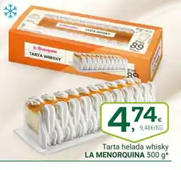 Supermercados Dani LA MENORQUINA Tarta helada whisky oferta