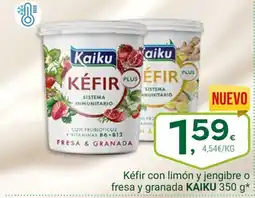 Supermercados Dani KAIKU Kéfir con limón y jengibre o fresa y granada oferta