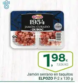 Supermercados Dani ELPOZO Jamón serrano en taquitos oferta