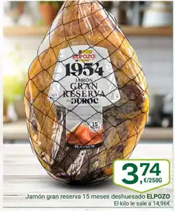Supermercados Dani ELPOZO Jamón gran reserva 15 meses deshuesado oferta