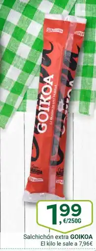 Supermercados Dani GOIKOA Salchichón extra oferta
