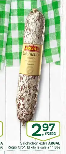 Supermercados Dani ARGAL Salchichón extra oferta