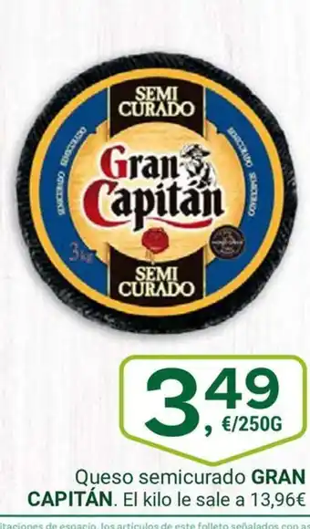 Supermercados Dani GRAN CAPITAN Queso semicurado oferta