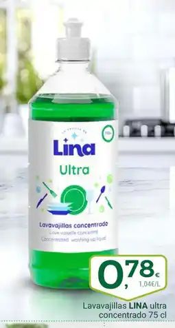 Supermercados Dani LINA Lavavajillas ultra concentrado oferta