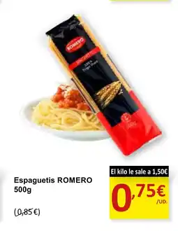 SPAR ROMERO Espaguetis oferta