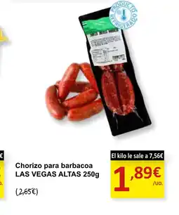 SPAR LAS VEGAS ALTAS Chorizo para barbacoa oferta