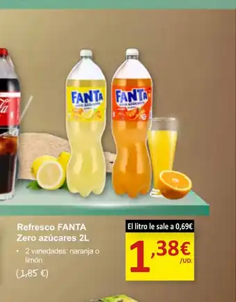 SPAR FANTA Refresco Zero azúcares oferta